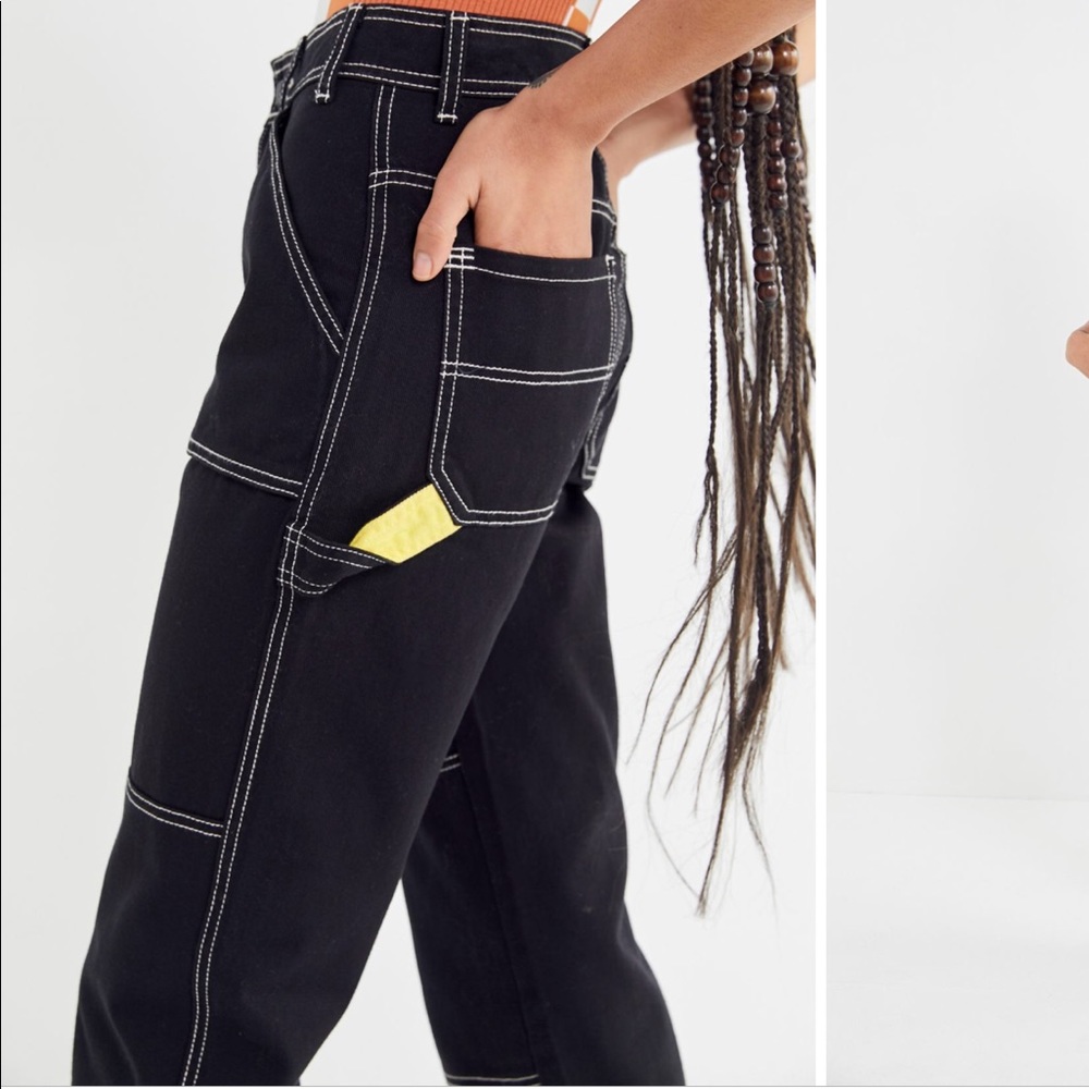 BDG MAURA CONTRAST STITCH UTILITY JEAN